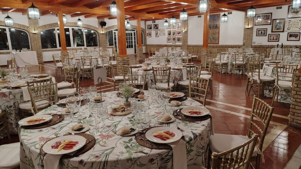 Salón la gañanía para eventos en finca cerca de Sevilla